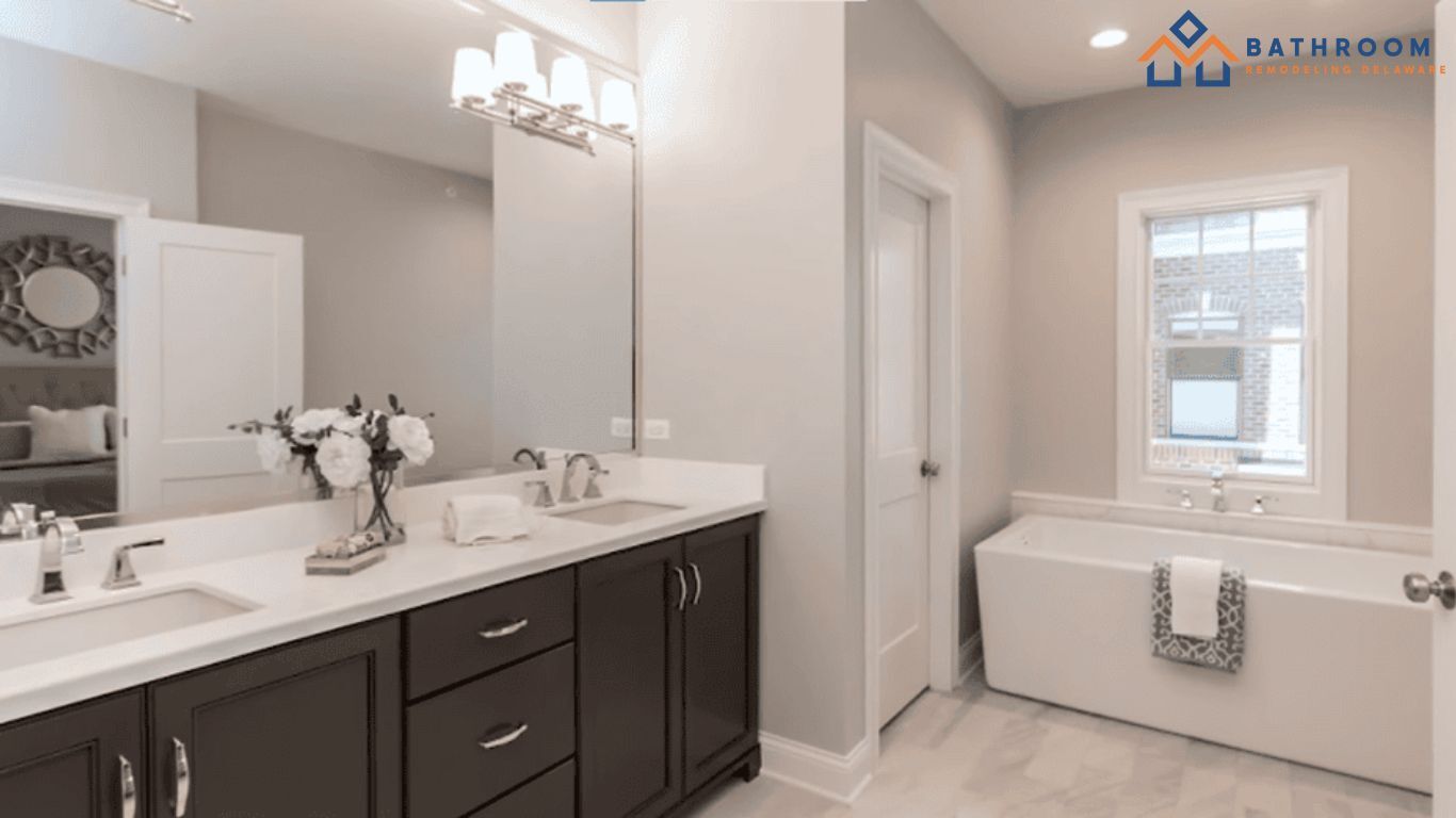 Updated bathroom remodel that helps increase home value in Delaware neighborhoods