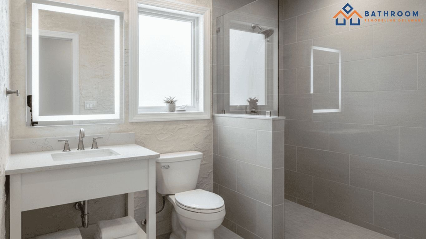 Waterproof bathroom remodel that reduces maintenance issues by Bathroom Remodeling Delaware